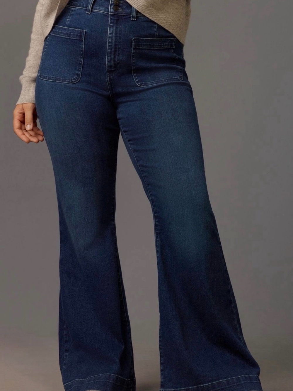 Anthropologie Maeve High-Rise Mega Flare Jeans size 16W - Picture 2 of 8